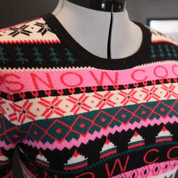 Forever 21 Snow Cool skiing Winter Sweater - size small - Picture 2 of 5